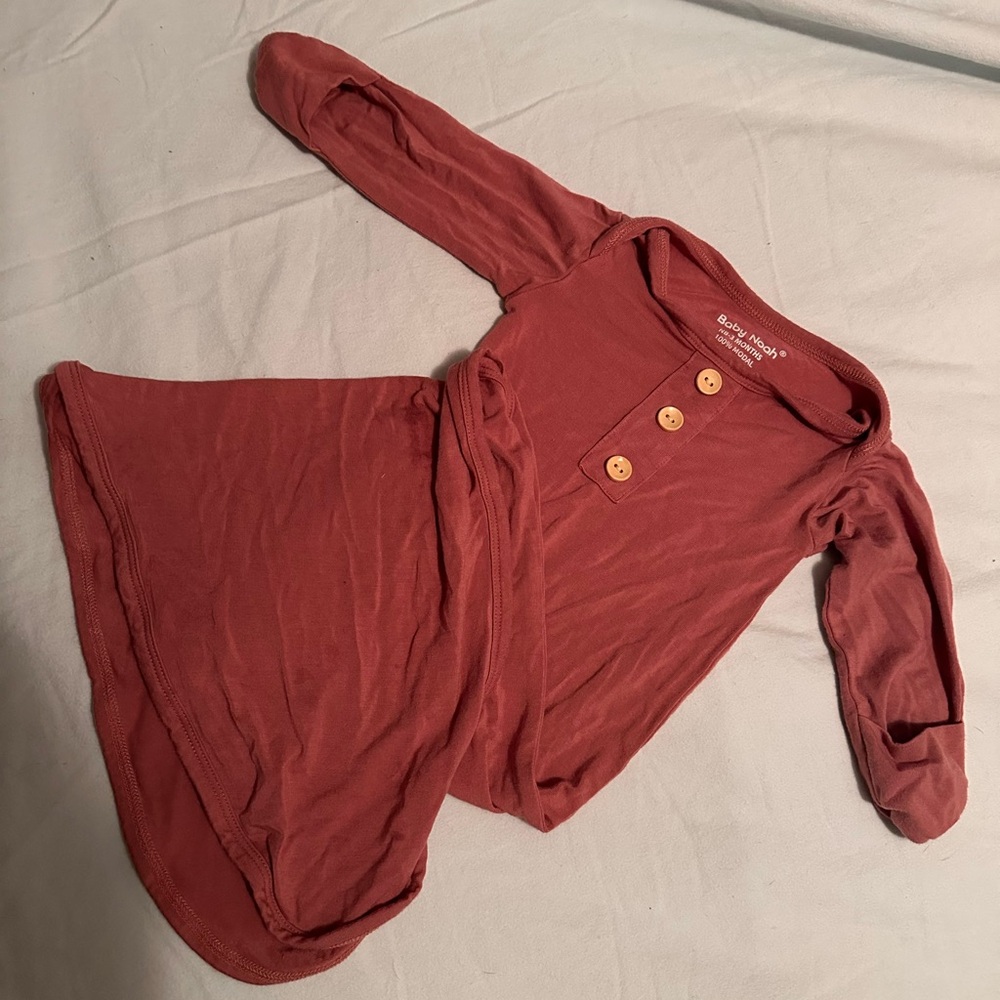 Dark maeve pink Long Sleeve Baby Dress